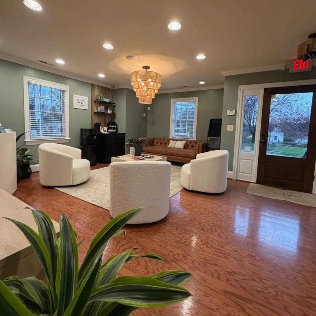 Image of lobby at Lusso Hair Studio & Spa located in Winston-Salem, NC