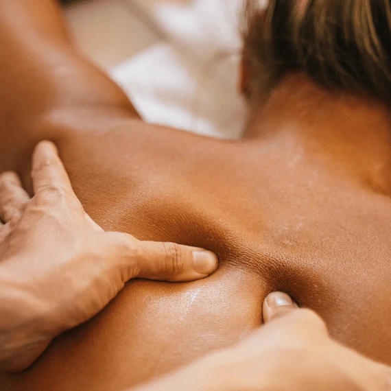 Image of a massage service at Lusso Hair Studio & Spa located in Winston-Salem, NC.