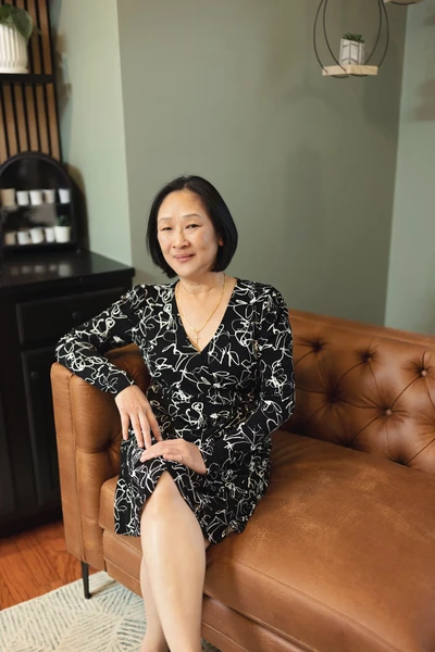 Nail specialist, Chau Nguyen, at Lusso Hair Studio & Spa, located in Winston-Salem, NC