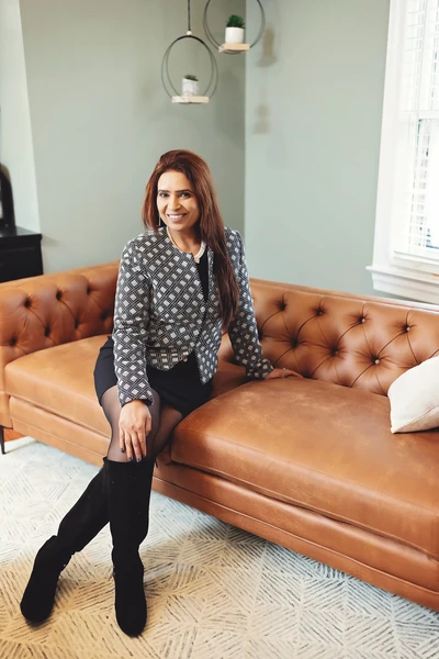 Nail specialist, Kalvita Singh, at Lusso Hair Studio & Spa, located in Winston-Salem, NC